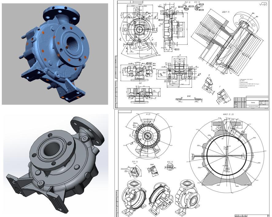 Reverse engineered pump model